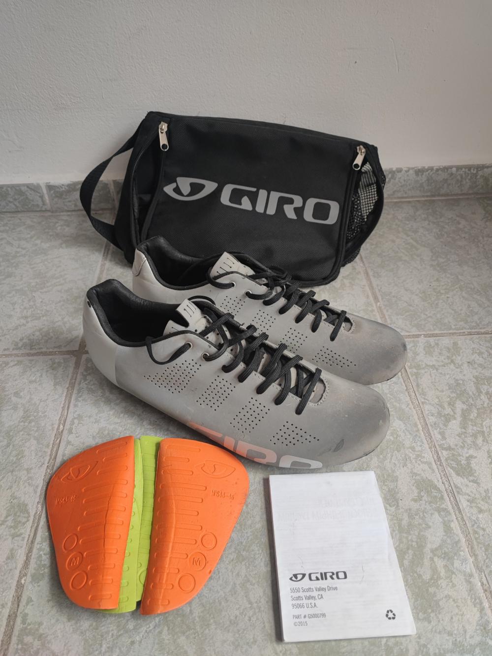 Giro Empire Acc Silver Reflective Size 11 Cycling Shoes For Men